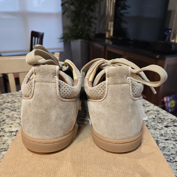 NEW Christian Louboutin Beige Suede Tutti Rui Sneaker Size 38 - Picture 6 of 12